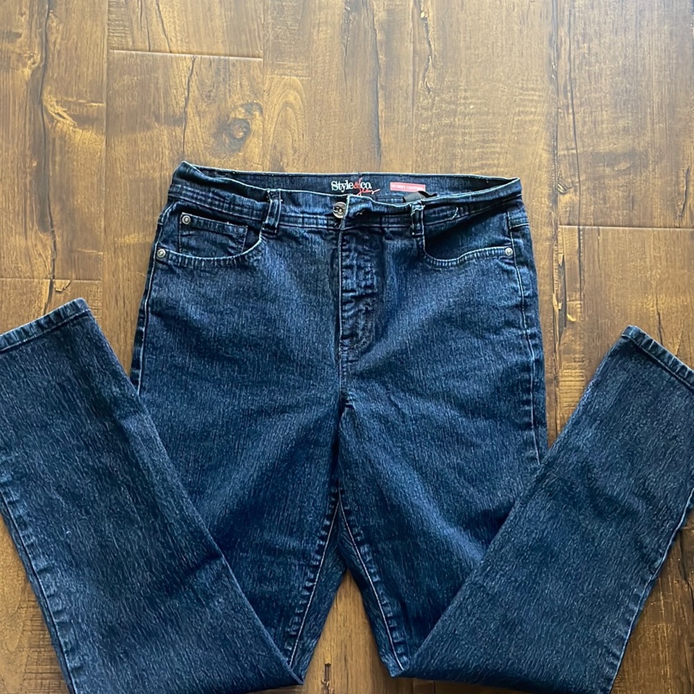 Dark denim tummy control jeans